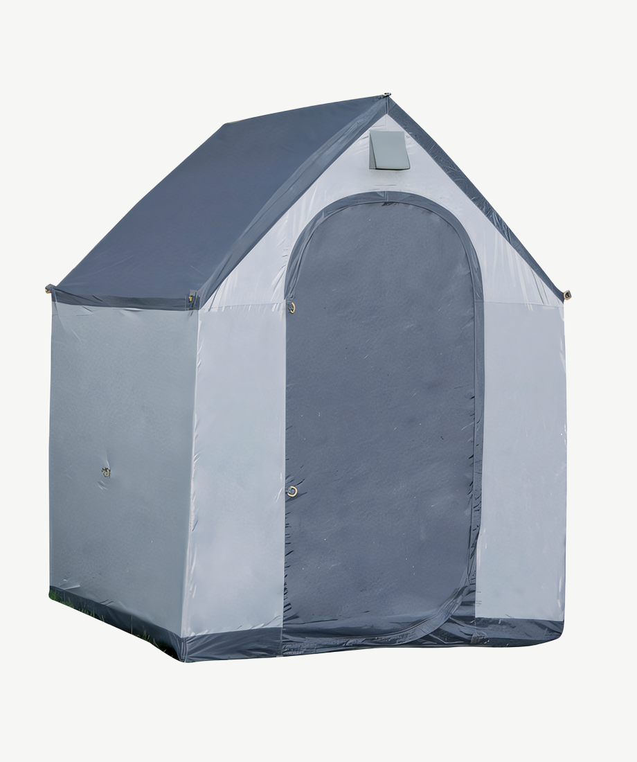 FlowerHouse XL StorageHouse featuring a robust 6.5ft x 6ft x 6ft design with a weather-resistant shell for superior storage.