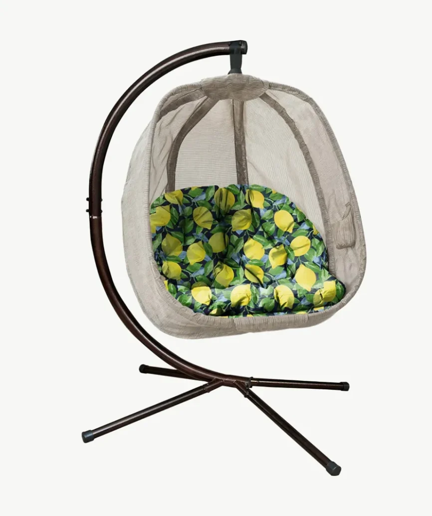 Premium Egg Chair Replacement Cushion for FlowerHouse Hanging Egg Chair, featuring eco-friendly 100% polyester fill and weather-resistant fabric