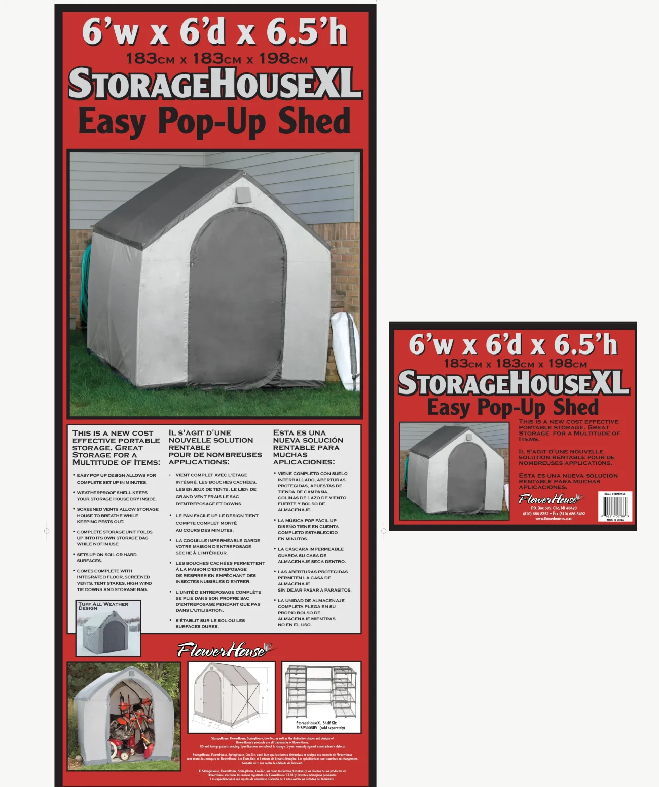 6.5 x 6 x 6 XL StorageHouse - Image 3