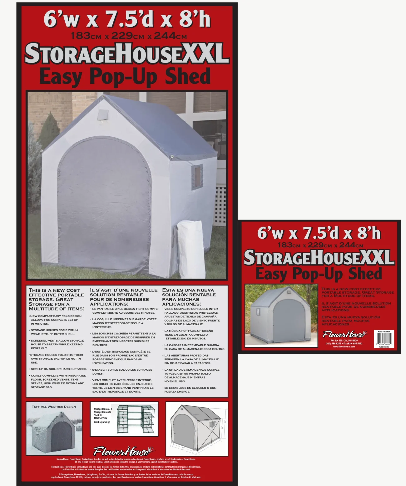 StorageHouse XXL Info Sheet